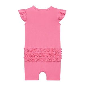 POSH PEANUT SHORT ROMPER PINK LEMONADE 2T *NWT